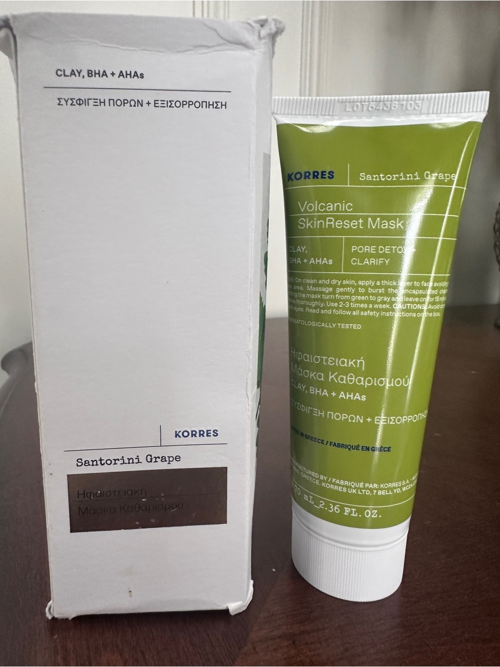 Korres Santorini Grape Volcanic SkinReset Mask